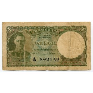 Ceylon 1 Rupee 1942