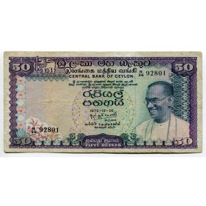 Ceylon 50 Rupees 1972