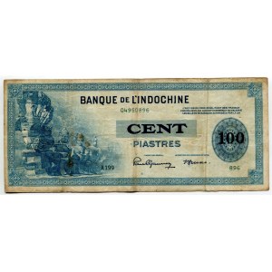 French Indochina 100 Piastres 1945 (ND)