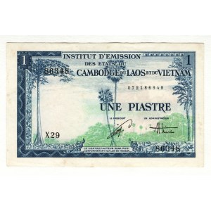 French Indochina 1 Piastre 1954