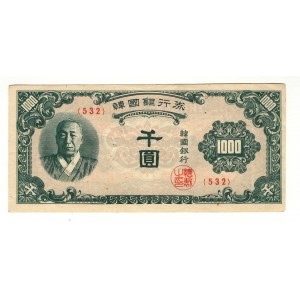 South Korea 1000 Won 1950 (ND)