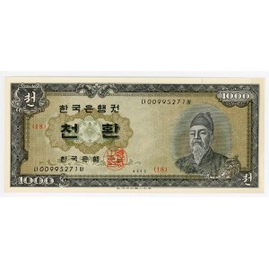 South Korea 1000 Hwan 1960