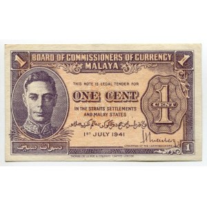 Malaya 1 Cent 1941 (1945)