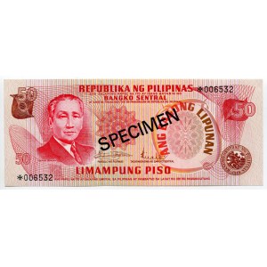 Philippines 50 Piso 1972 (ND) Specimen
