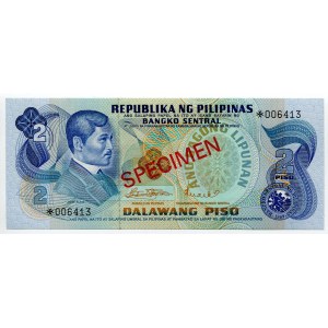 Philippines 2 Piso 1973 - 1978 (ND) Specimen