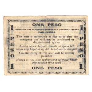 Philippines Mindanao 1 Peso 1943