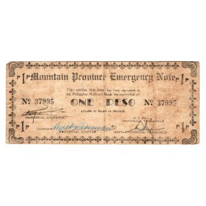 Philippines Mountain Province 1 Peso 1942