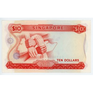 Singapore 10 Dollars 1967