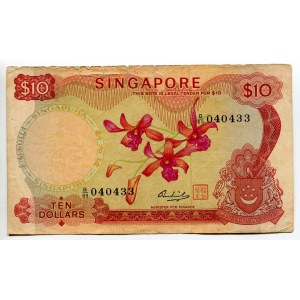 Singapore 10 Dollars 1973 (ND)