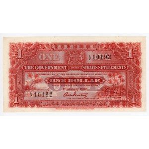 Straits Settlements 1 Dollar 1925