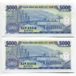 Vietnam 2 x 5000 Dong 1991 (1993)