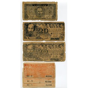 Vietnam Lot of 9 Notes 1940s - 1950s (ND)