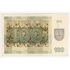 Lithuania 100 Talonas 1991