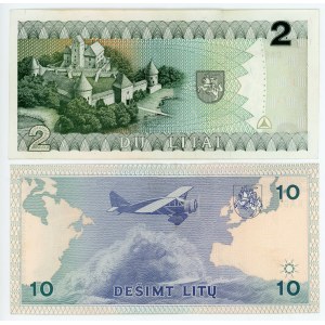 Lithuania 2 & 10 Litu 1993