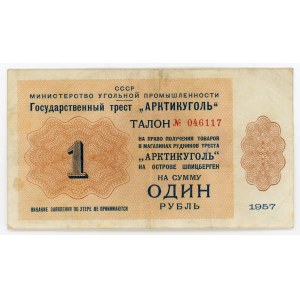 Russia - USSR Spitsbergen ”Arcticugol” 1 Rouble 1957