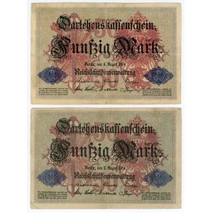 Germany - Empire 2 x 50 Mark 1914
