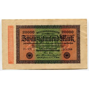 Germany - Weimar Republic 20000 Mark 1923