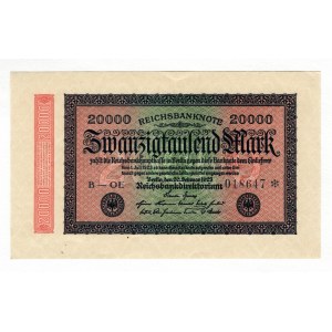 Germany - Weimar Republic 20000 Mark 1923