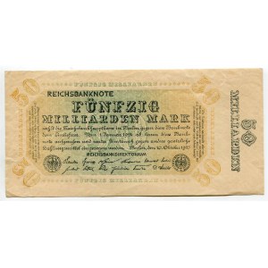 Germany - Weimar Republic 50 Milliarden Mark 1923