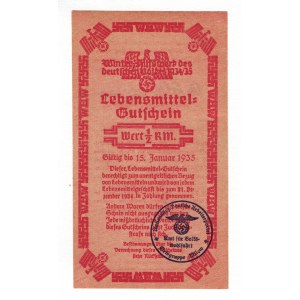 Germany - Third Reich Winterhelp 1/2 Reichsmark 1934 - 1935