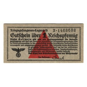 Germany - Third Reich Lagergeld 1 Reichspfennig 1939 (ND)
