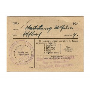 Germany - Third Reich Winterhelp 10 Reichsmark 1943 - 1944