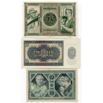 Germany - Third Reich Lot of 6 Banknotes 1915 - 1955