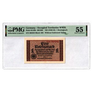 Germany - Third Reich 1 Reichsmark 1940 - 1945 (ND) PMG 55