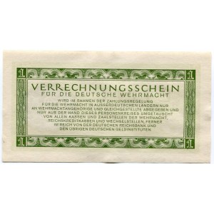 Germany - Third Reich Wehrmacht 1 Reichsmark 1944