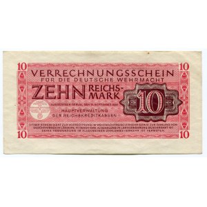 Germany - Third Reich Wehrmacht 10 Reichsmark 1944