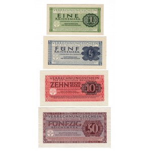 Germany - Third Reich 1-5-10-50 Reichsmark 1944