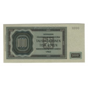 Bohemia & Moravia 1000 Korun 1942 2nd Issue Specimen