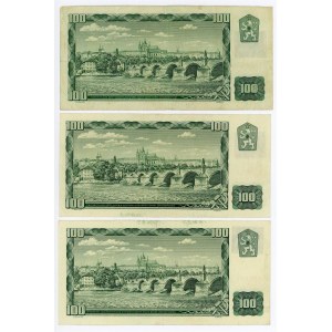 Czech Republic 3 x 100 Korun 1961 (1993 ND)