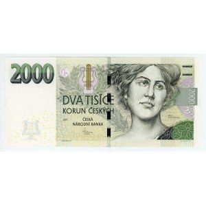 Czech Republic 2000 Korun 2007 Fancy Number