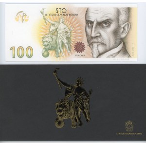 Czech Republic 100 Korun 2019 (2020) 100th Anniversary of the Czechoslovak Crown Series B