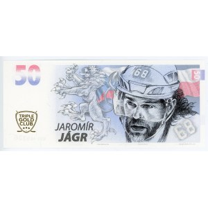 Czech Republic 50 Korun 2022 50th Anniversary Jaromir Jagr