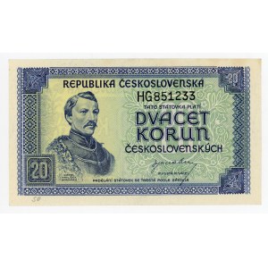 Czechoslovakia 1 Koruna 1946 (ND) Specimen