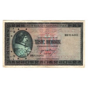 Czechoslovakia 1000 Korun 1945 (ND)