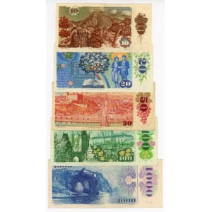 Czechoslovakia 10 - 20 - 50 - 100 - 1000 Korun 1985 - 1988
