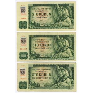 Slovakia 3 x 100 Korun 1961 (1993 ND)