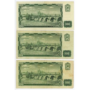 Slovakia 3 x 100 Korun 1961 (1993 ND)