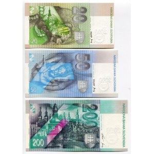 Slovakia 20 - 50 - 200 Korun 2000 Millennium