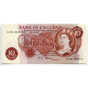 Great Britain 10 Shillings 1966 - 1970 (ND)