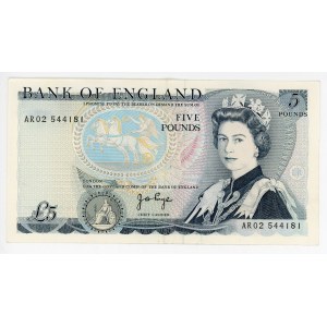 Great Britain 5 Pounds 1973 - 1980 (ND)