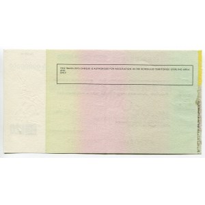 Great Britain Standard Bank Limited London Travellers Cheque 20 Pounds 1970 Specimen
