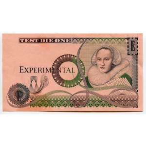 Great Britain Test Die One Experimental Banknote (ND) Test Note