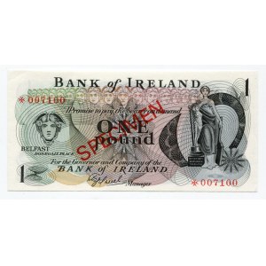 Northern Ireland 1 Pound 1978 (ND) Specimen
