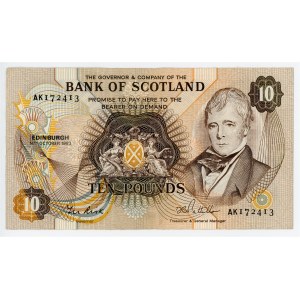 Scotland 10 Pounds 1983