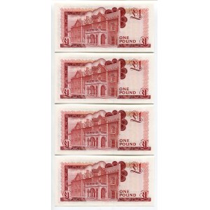 Gibraltar 4 x 1 Pound 1988 Close Numbers