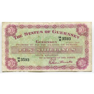 Guernsey 10 Shillings 1966
